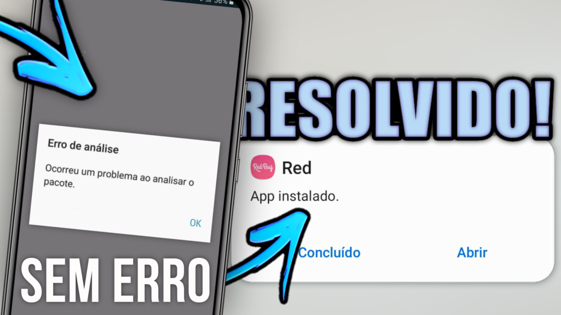 Como RESOLVER o ERRO de ANÁLISE no pacote no Android.