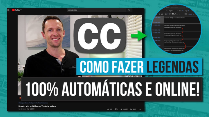 Como COLOCAR LEGENDAS AUTOMATICAMENTE em qualquer vídeo? Como criar legendas para redes sociais online.